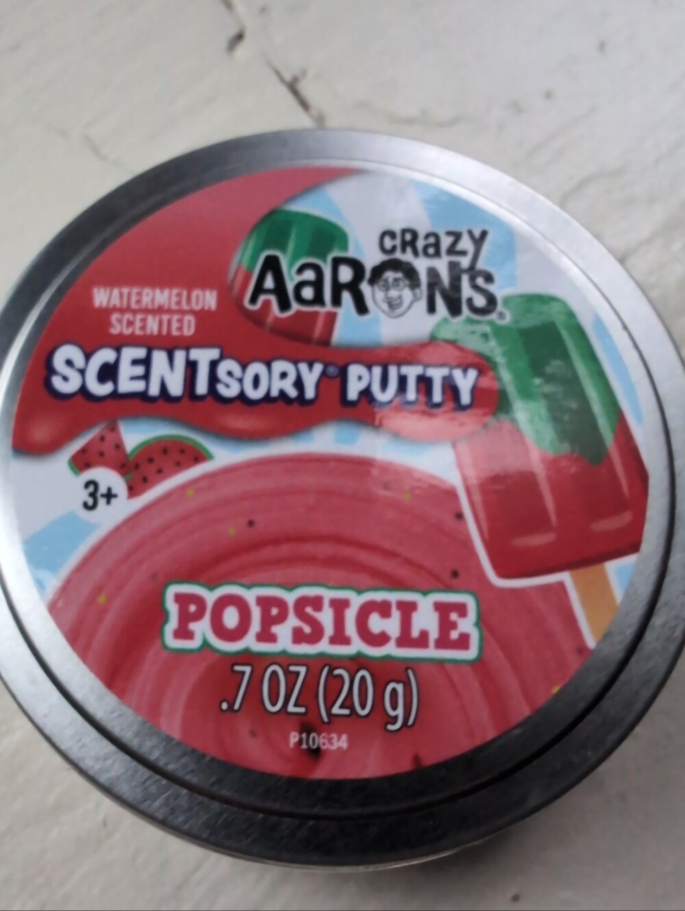 NWT unopened Crazy Aaron's Scentsory Thinking Putty Watermelon Popsicle scent